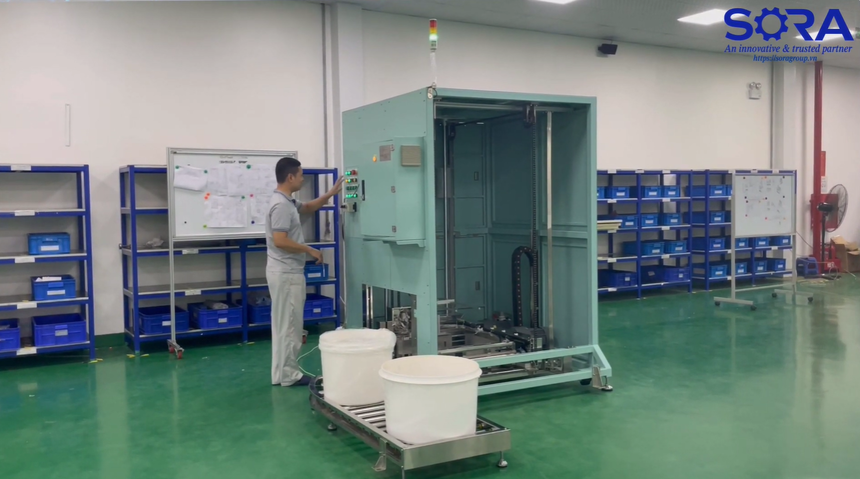 Dự án máy cấp nguyên liệu